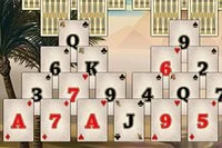 Joc distractiv de Solitaire Tripeaks în Egiptul Antic
