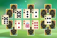 Ajută extratereștrii în acest joc Pyramid Solitaire Alien.