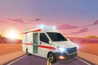 Joc distractiv de condus pe autostradă 2D cu multe obstacole și trafic auto