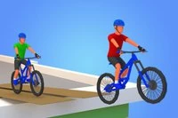 Joc simplu de simulare cu biciclete 3D și rampe pe acoperișuri