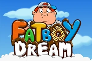 Băiat animat cu chip zâmbitor și șapcă, în fața unui cer albastru cu nori, deasupra titlului colorat Fatboy Dream