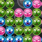 Emoticoane colorate în rânduri, fiecare exprimând diferite expresii faciale, fundal închis