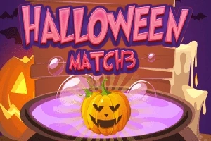 Dovleac sculptat plutind într-un cazan cu lichid mov și fundal decorativ de Halloween