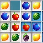Grilă colorată cu simboluri de fructe, incluzând lămâi, prune, pepeni verzi, afine și mere