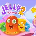 Jeleuri colorate și zâmbitoare pe un fundal pastelat, cu stele aurii și o grilă de jeleuri
