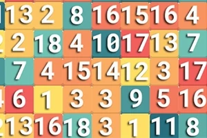 Imaginea prezintă o grilă de pătrate colorate în diverse nuanțe, fiecare conținând un număr alb de la 1 la 18