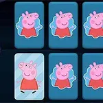 Opt cărți de joc cu imagini ale unor personaje animate pe un fundal albastru