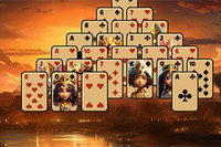 Un joc de Solitaire Piramidă în Egiptul Antic