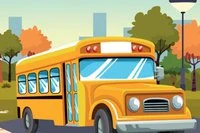 School Bus este un joc de simulare distractiv, privit de sus, unde conduci un