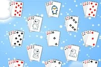 Iarna în acest joc de Solitaire, creează stive pe cele 4 fundații de la As